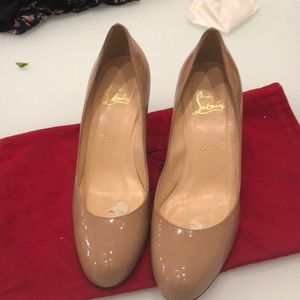 Louboutin beige pumps